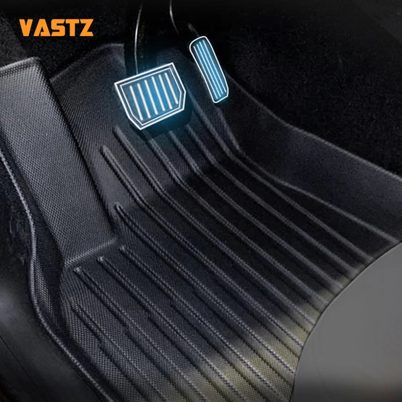 tapis sol voiture noir fibres carbone moderne imperméable coffre siège protection