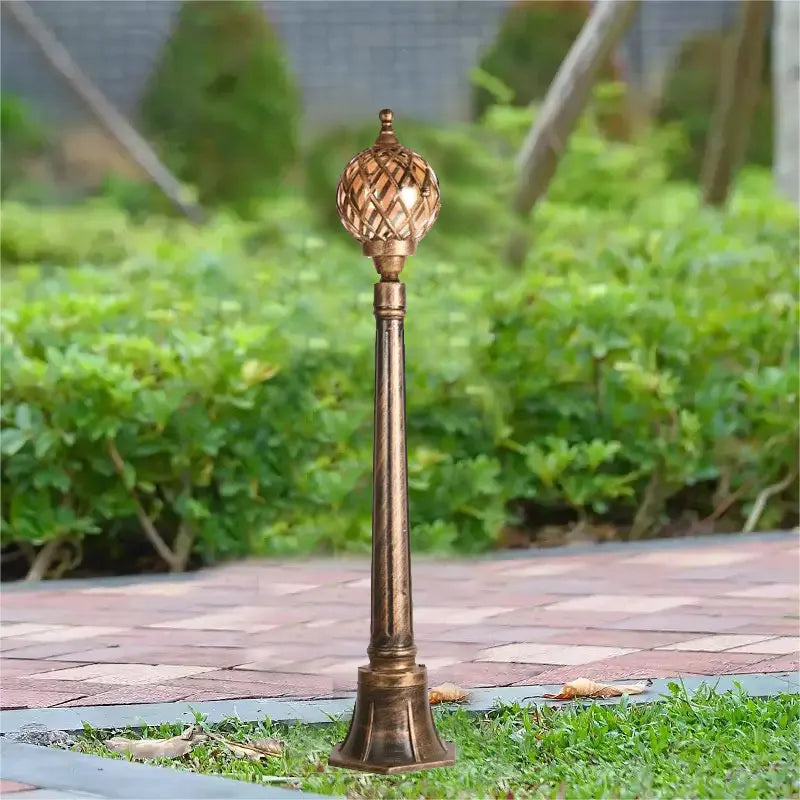 lanterne vintage dorée moderne rétro motifs géométriques extérieur ip65 led