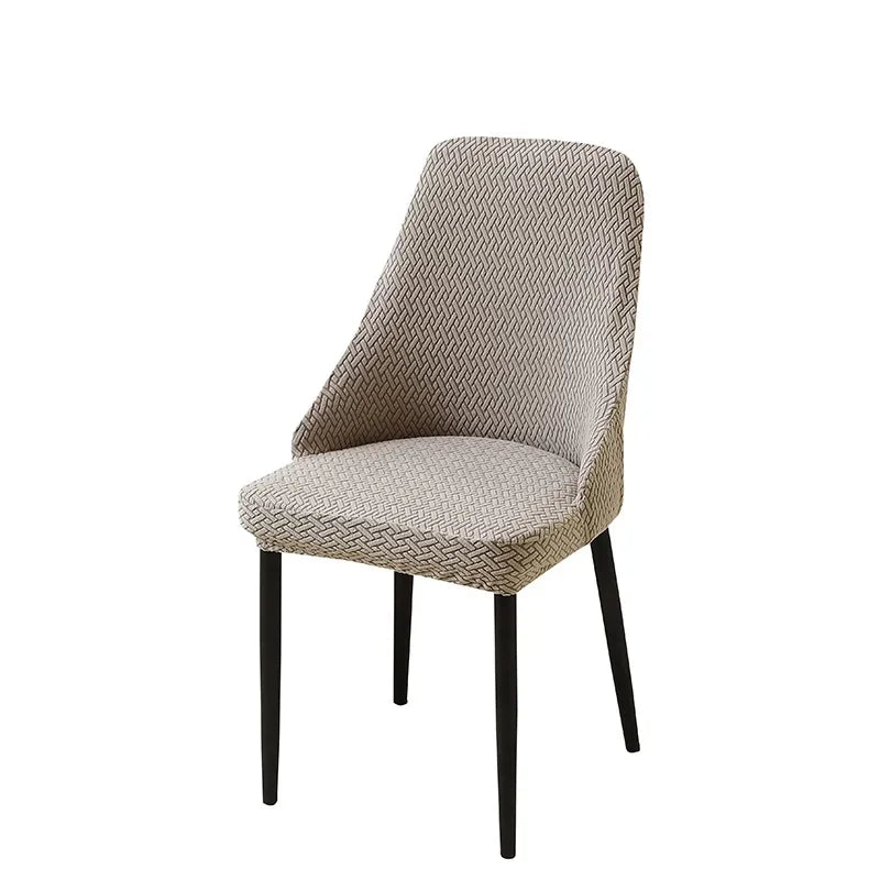 housse chaise moderne gris rayures élastique spandex polyester fauteuil mariagehôtel