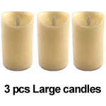bougies led blanc crème effet flamme réelle sans danger moderne décoration mariage fêtes rondes
