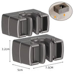 supports mural adhésifs balai pelle noir gris modernes respectueux environnement multiple outils nettoyage cuisine