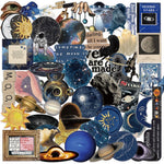 stickers opaques espace galaxie planètes soleil lune animaux 10 30 50 pièces adhésifs étanches