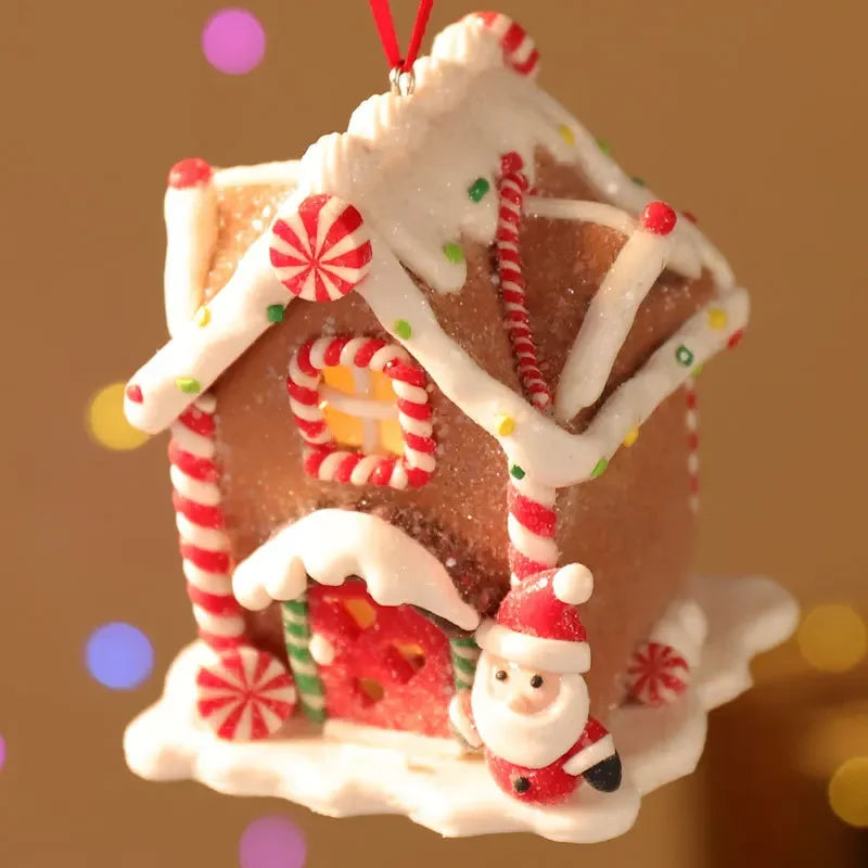 décoration noël miniatures maison leds flocons neige personnages motifs traditionnels festifs