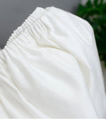 draps lit blancs satinés king size boutonnés complet moderne ecofriendly