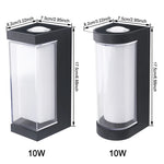 lampe murale moderne led étanche ip65 noir blanc 85265v 2492000lm autonomie