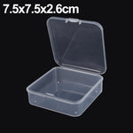 boîtes rangement transparentes clips pratique modernes 20 pièces bijoux boucles oreilles