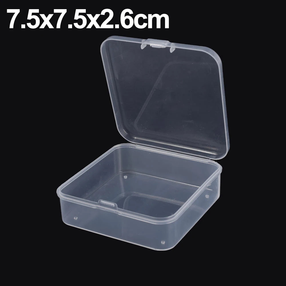 boîtes rangement transparentes clips pratique modernes 20 pièces bijoux boucles oreilles