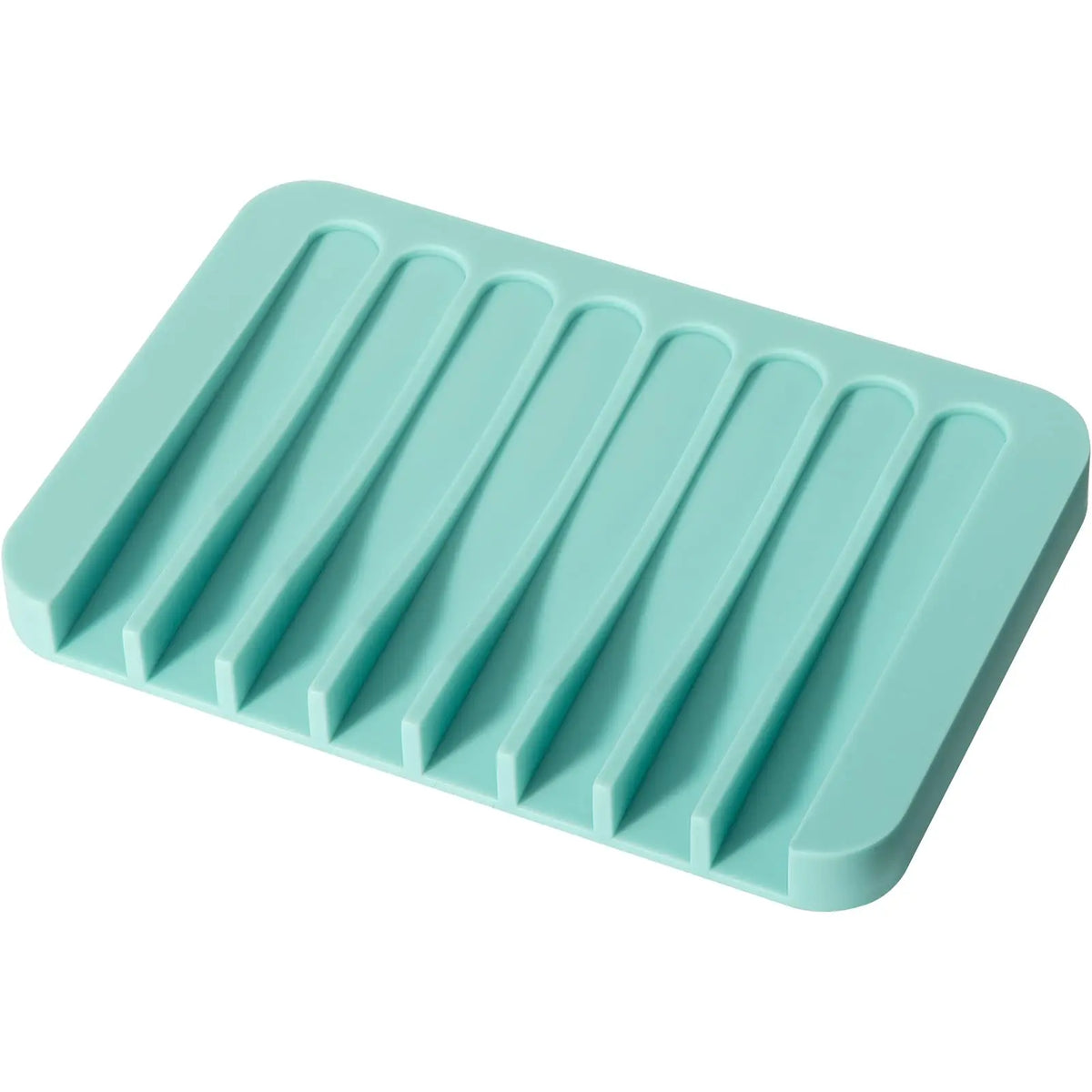 support savon silicone adhésif moderne gris blanc orange bleu jaune vert rayures horizontales