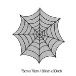 rideau toile d'araignée halloween motif araignées noir géométrique festif maison opaque