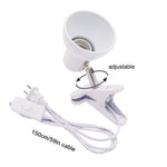 lampe table moderne pinces led rechargeable câble 150cm interrupteur blanc opacité rond conique
