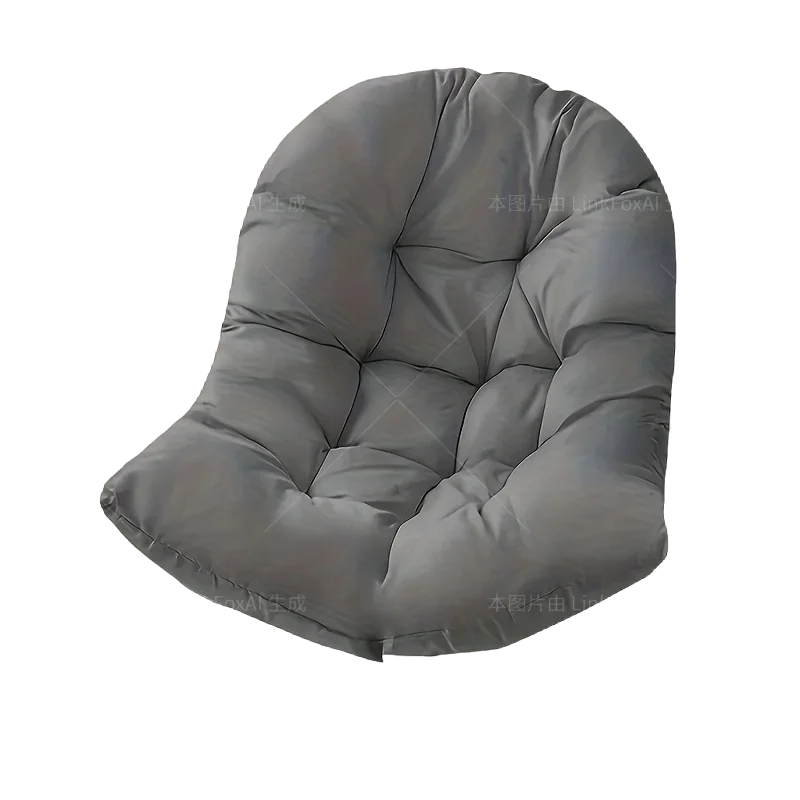 coussin chaise gris uni moderne anti décubitus fibre polyester coton ergonomiqueintérieur extérieur