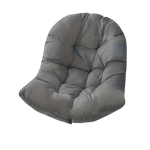 coussin chaise gris uni moderne anti décubitus fibre polyester coton ergonomiqueintérieur extérieur