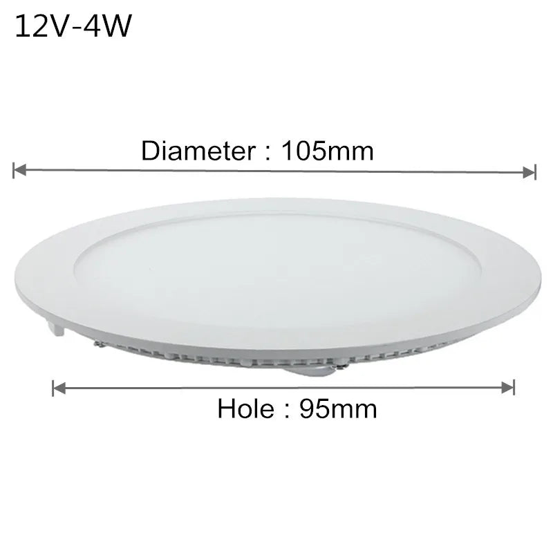 plaque led moderne blanc 12v 24v 3w 4w 6w 9w 12w 15w 25w ac