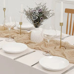 nappe plissée vert olive élégante table noël fête semi transparent