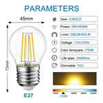 Guirlande lumineuse guinguette avec ampoules LED Edison suspendues