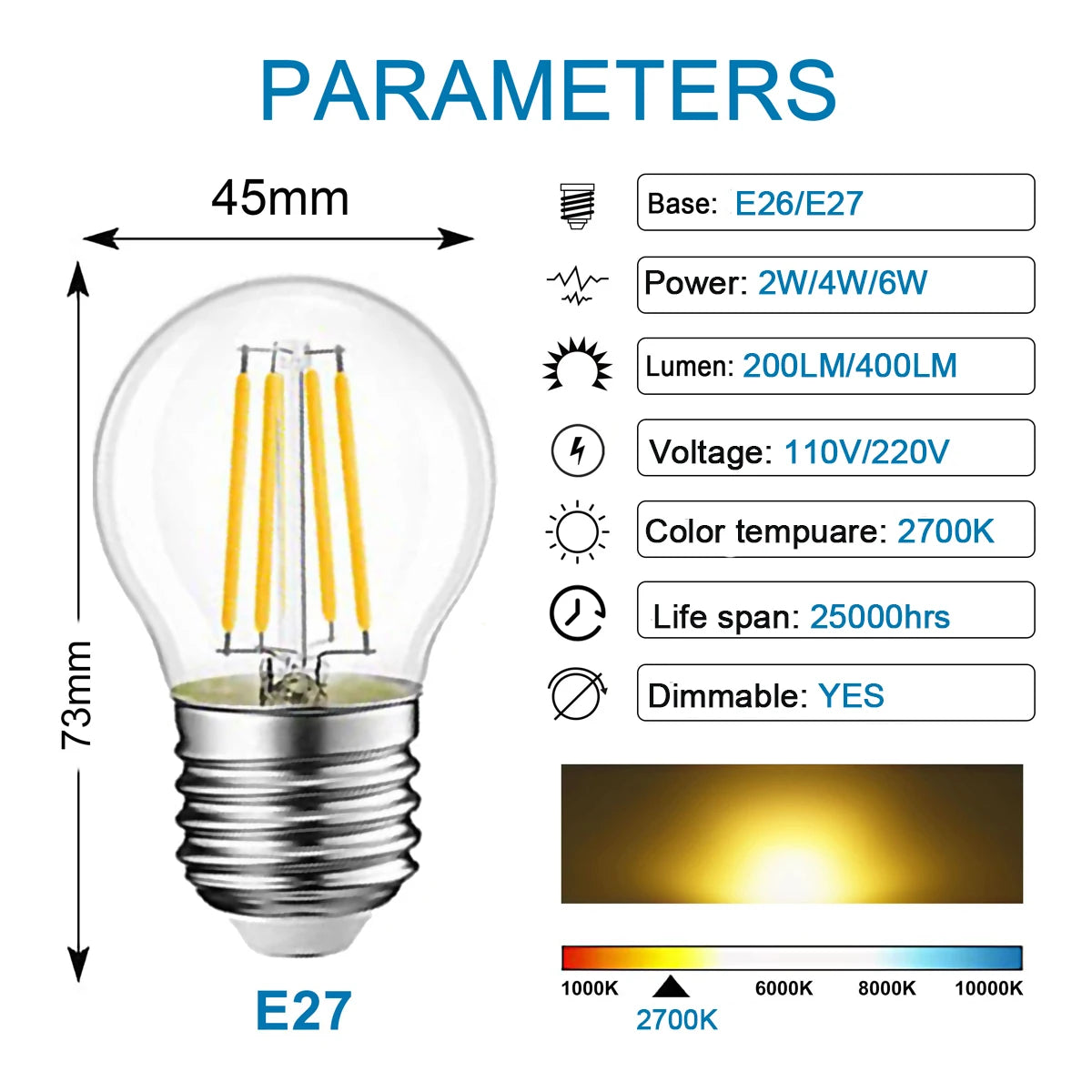 Guirlande lumineuse guinguette avec ampoules LED Edison suspendues