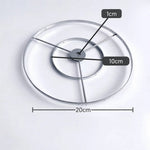 support lampe moderne minimaliste structure circulaire argenté doré barres horizontales verticales opacité fixations invisibles