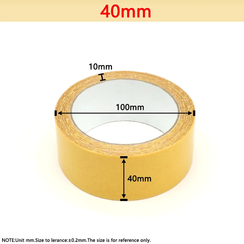 ruban adhésif jaune largeur 10mm 15mm 20mm 25mm 30mm 35mm 40mm 50mm 60mm fixations