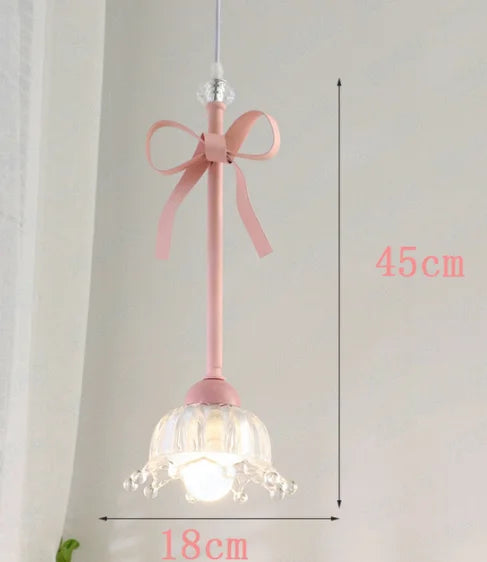 lampe suspendue céramique rose décoration florale lumière led romantique chambre vintage