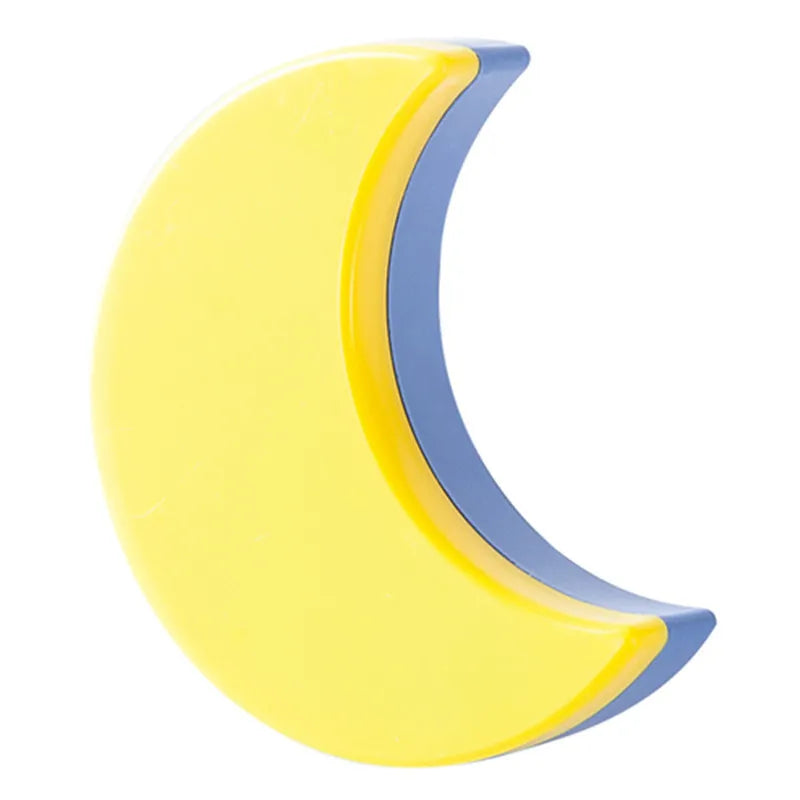 veilleuse lune forme croissant jaune blanc rose opalescente enfantine décoration chambre salon lumière led