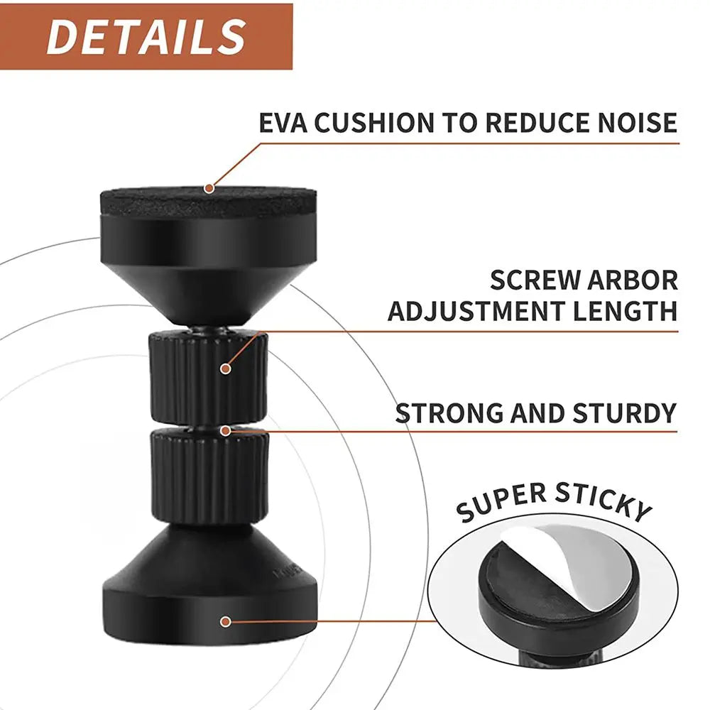 support meuble anti secouement adhésif eva cushion noir texture moderne 59 67mm