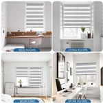 rideaux lamelles horizontales blanc gris moderne intérieur extérieur clips sécurité enfant tige chaîne