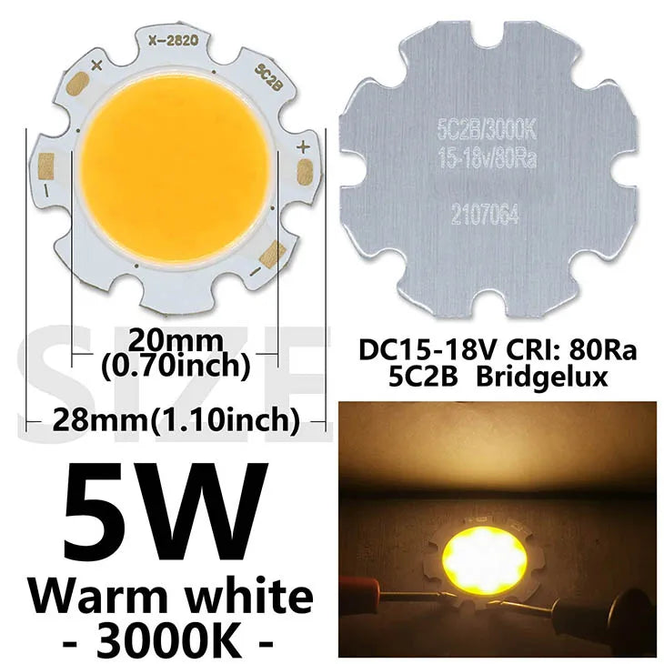 plaque led moderne 28mm 20mm cold white warm white natural white 3w 5w 7w
