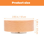 Base Boîte Musique Rotative Bois Accessoire Décoration Main Cadeau Remplacement DIY Artisanal Écologique