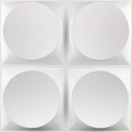 panneau mural moderne blanc triangles géométriques adhésif décoration intérieure relief PVC