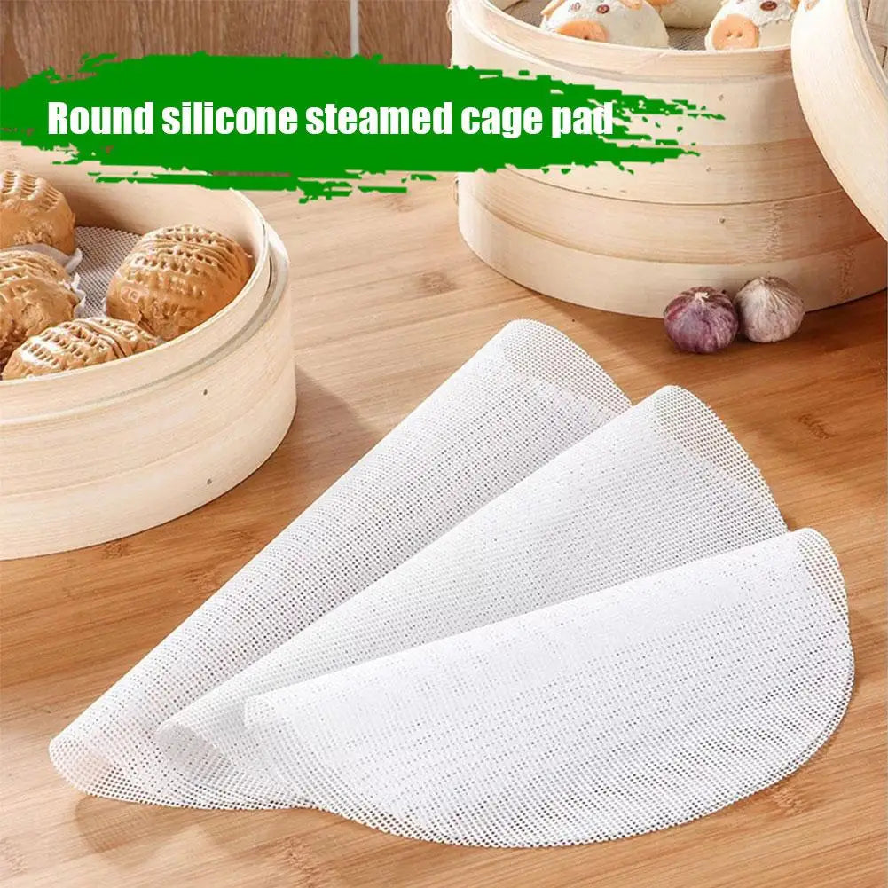 tapis cuisson vapeur silicone blancs maille fine résistant chaleur moderne 24cm 30cm 34cm 40cm