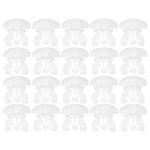 clips fenetre blanc translucide adhésif moderne pratique set 20 pieces