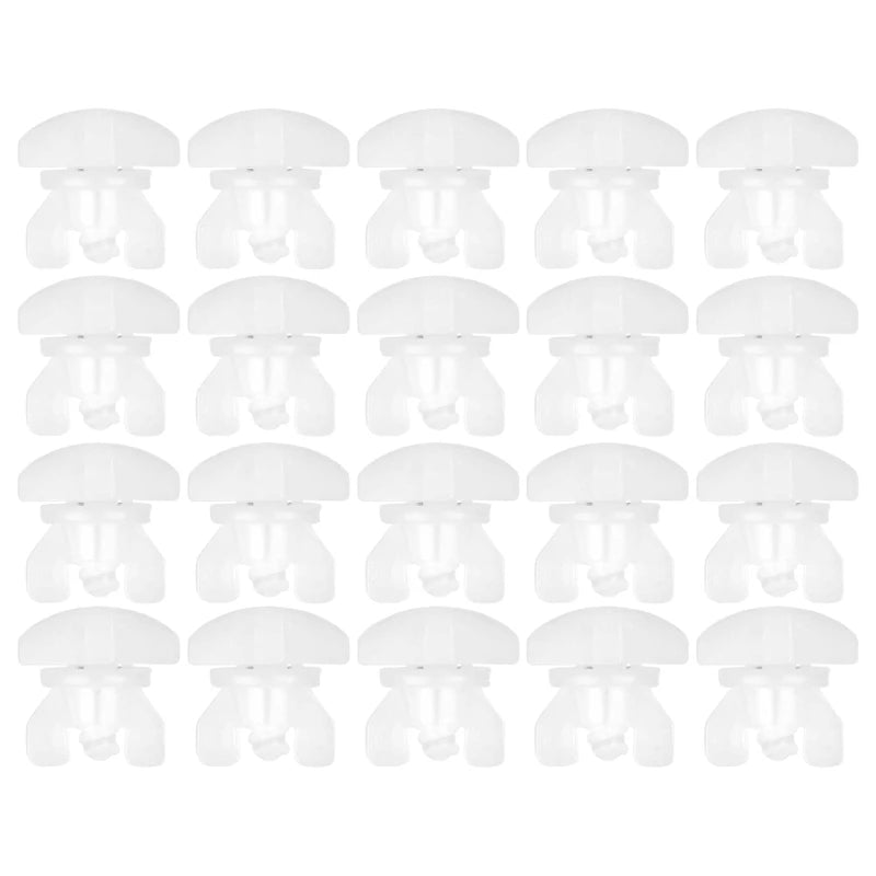 clips fenetre blanc translucide adhésif moderne pratique set 20 pieces