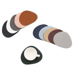 tapis souris moderne marron gris noir beige bleu marine vert foncé simili cuir respectueux