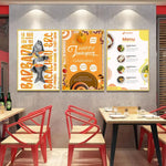 impression photo HD toile mural affiche graphique moderne motifs culinaires fruits légumes A2 A3