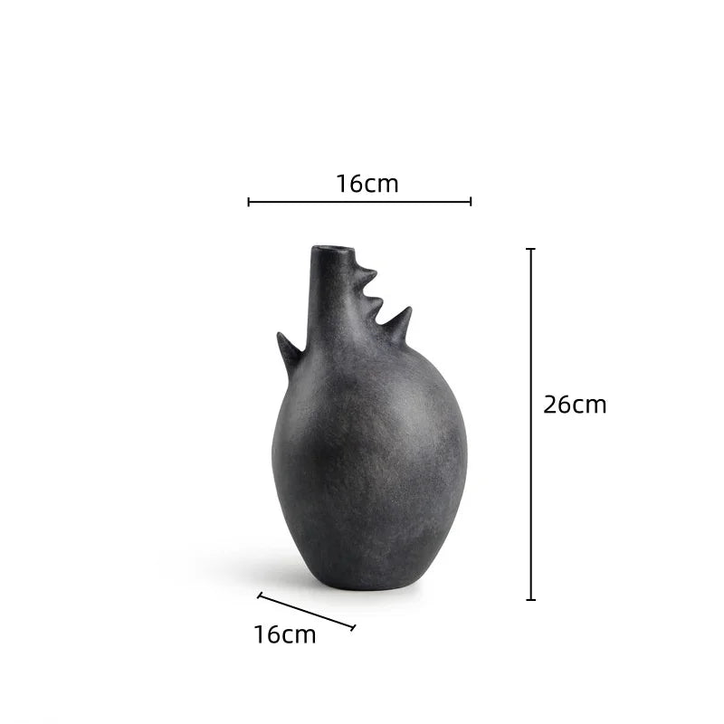 vase moderne céramique beige marron texture naturelle minimaliste décoration maison