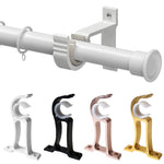 rideau support moderne élégant rose gold noir blanc doré rouge métallique brillant clips tiges