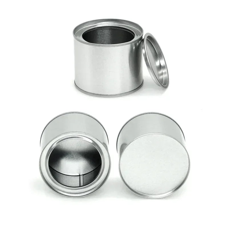 boîtes métal rondes contemporaines noir doré argent bijoux rangement minimaliste