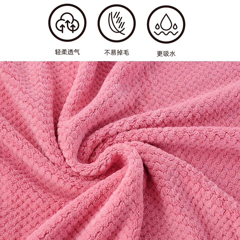 serviette bain rapide séchage microfibre rose beige gris blanc texture pointillée moderne 140x70cm