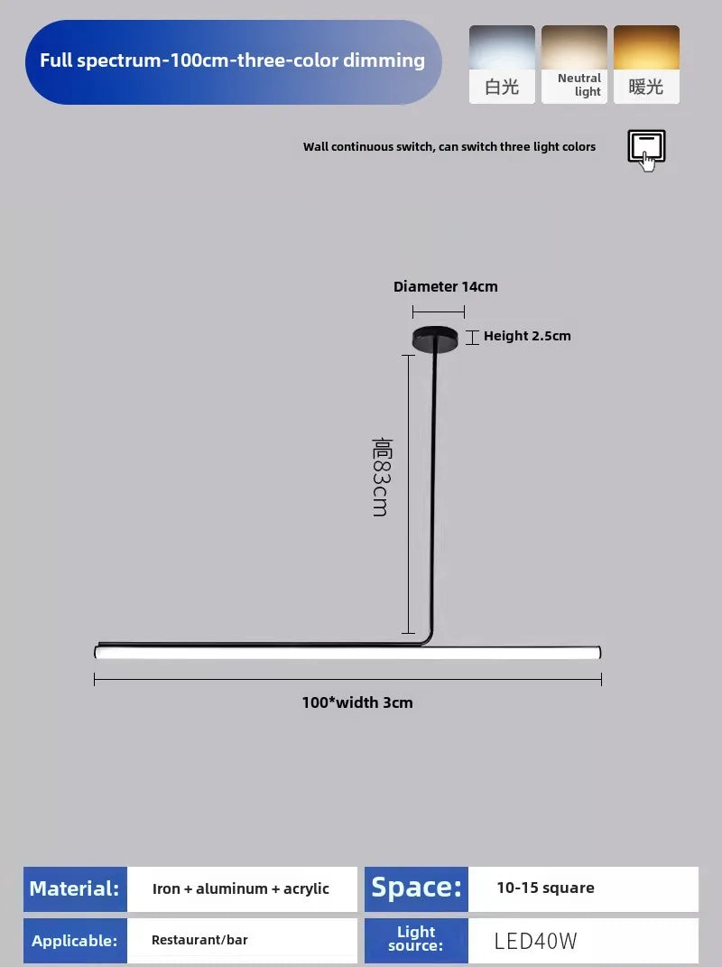 luminaire suspension moderne minimaliste rouge noir blanc articulation chambre salon