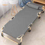 lit pliant gris moderne coussin tête poignées oxford cloth pliable autonomeextérieur camping sieste