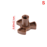 support tige marron plat lisse four micro onde universel tournant guide rouleaux