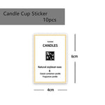 bougies parfumées diy kit accessoires stickers jarres vides modernes minimalistes