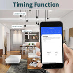 interrupteur mural sans fil blanc smart wifi rf 433mhz moderne minimaliste