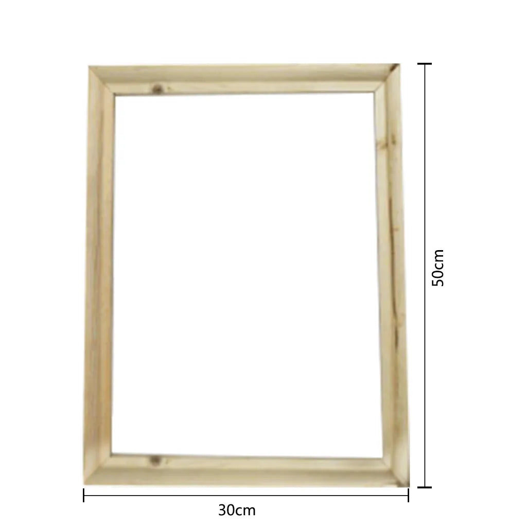 cadre peinture bois moderne carré naturel simple moderne