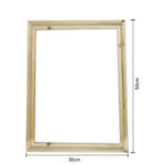 cadre peinture bois moderne carré naturel simple moderne