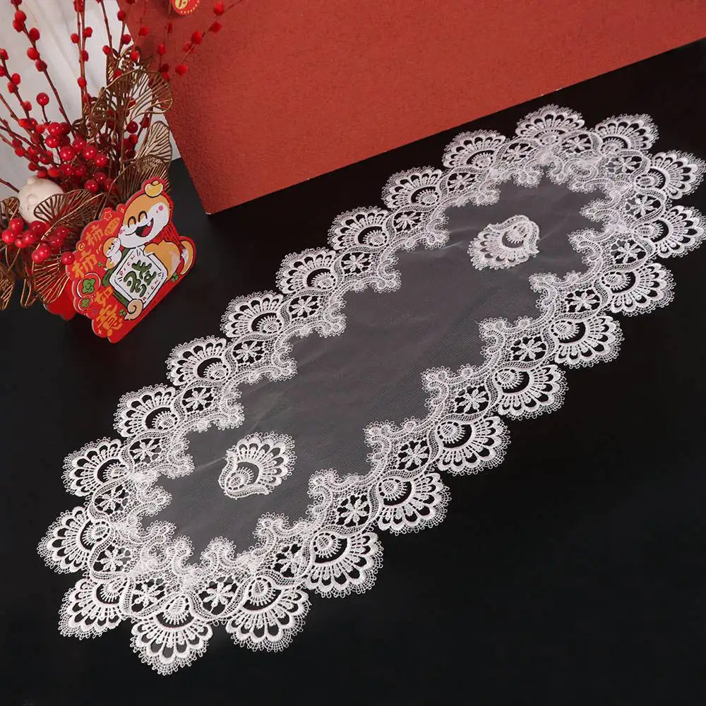 serviette table brodée florale gris clair doré classique réutilisable polyester