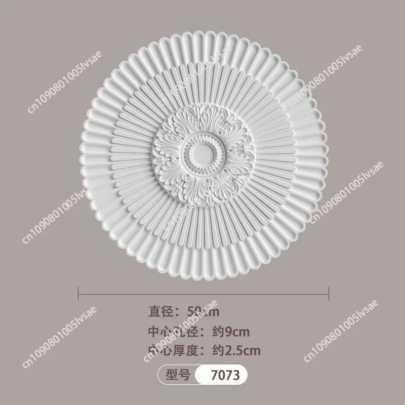 decoratif blanc ornements floraux classique diametre 40cm 50cm 60cm 76cm