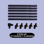 système rail led noir moderne connecteurs rails modulables éclairage intérieur salon