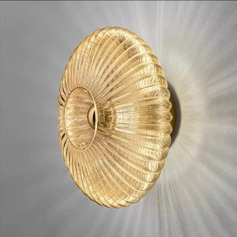 applique murale led moderne blanc doré rayures horizontales fixée mur éclairage quotidien chambre salonhôtel