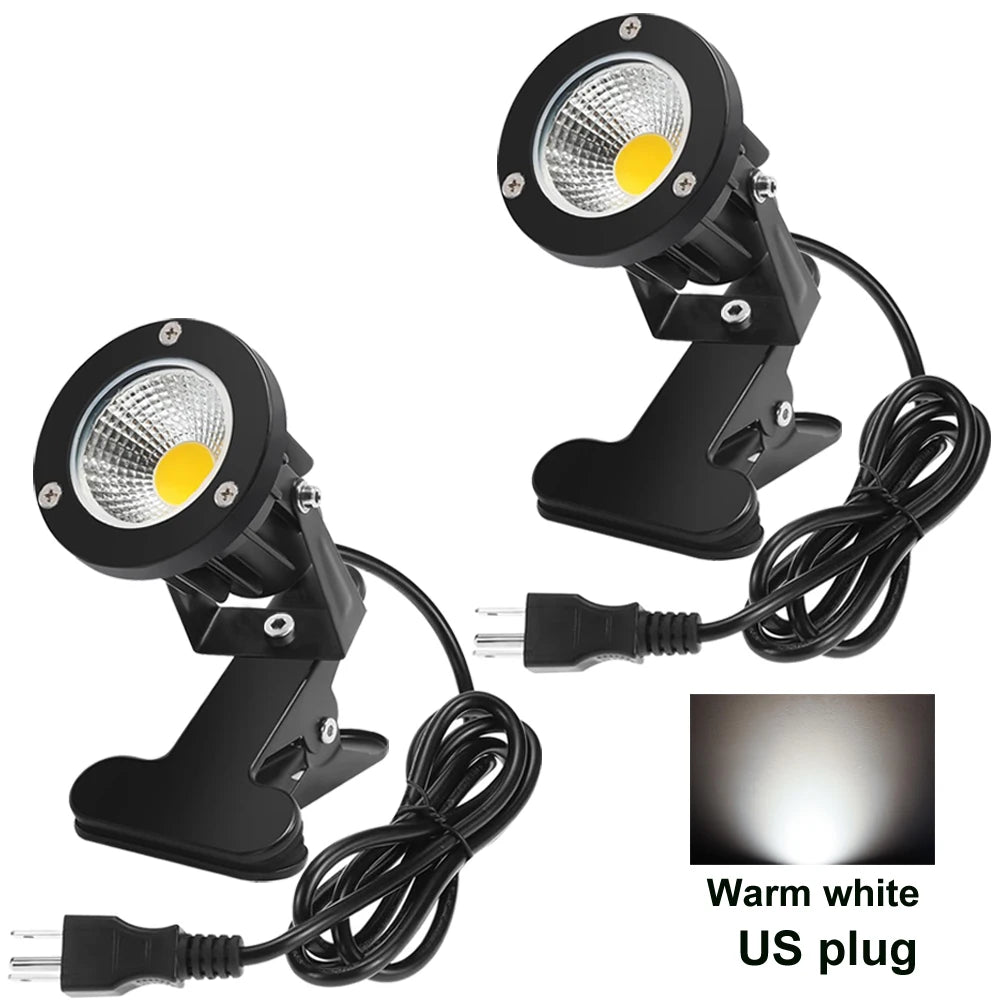 projecteur led noir moderne pinces 3000k us plug 6.6ft cable